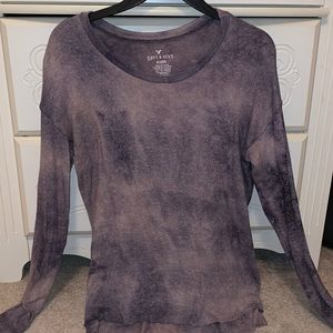 purple tye-dye king sleeve